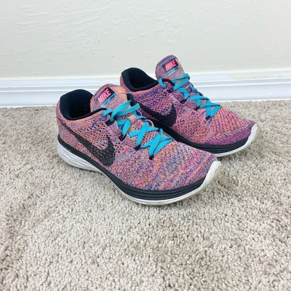 Nike Flyknit Lunar 3 Running Shoes - Multi Color